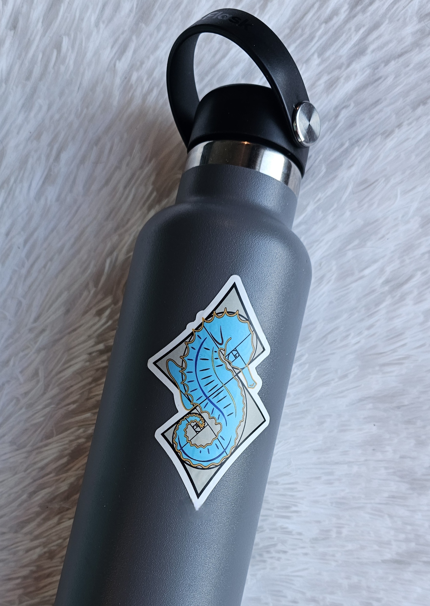 SSC Sticker on water bottle